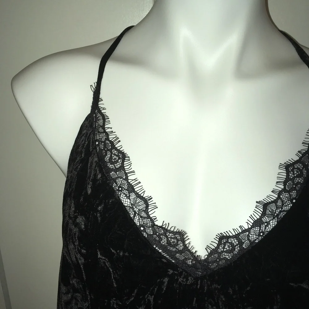 French Connection FCUK Lorraine Velvet Slip Dress